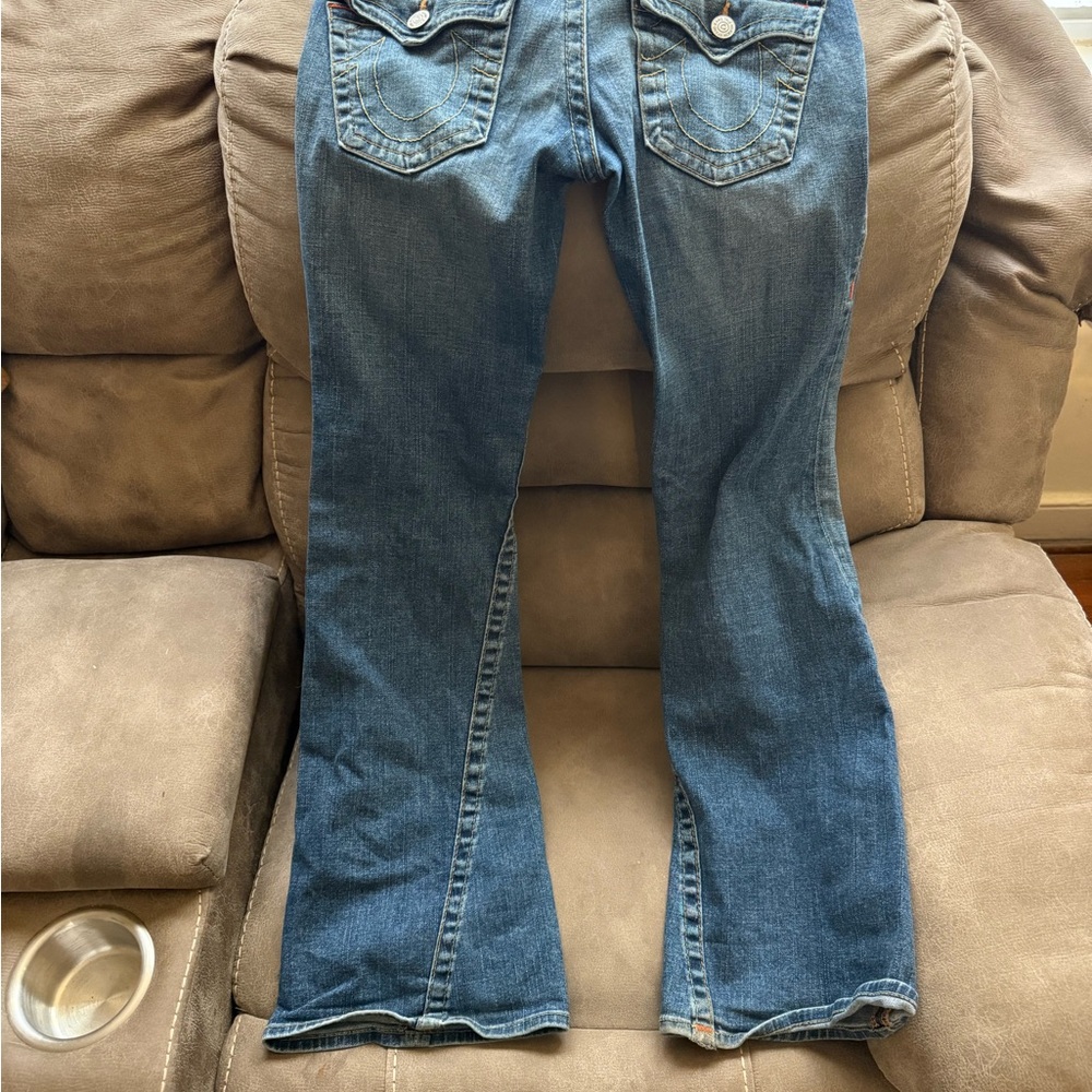 True Religion Dark Blue Flare Jeans